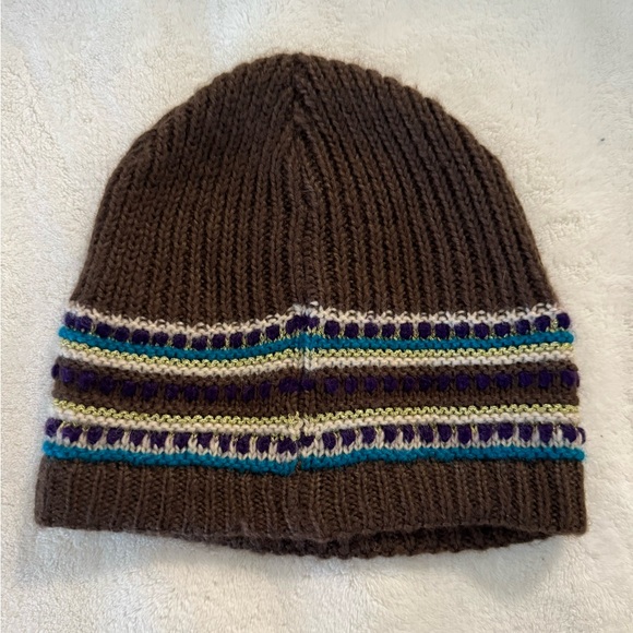 Scarf & Hat Knit -Brown With ,metallic Detail combo from Fownes - Picture 5 of 9